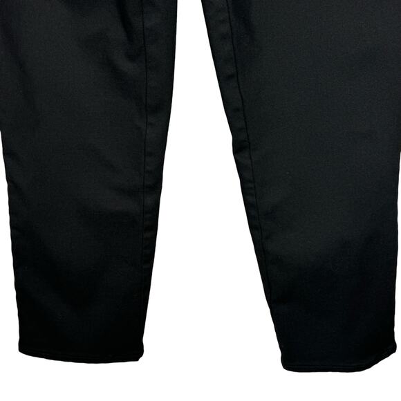 NYDJ SZ 4 Straight Jeans Stretch Mid-Rise Lift Tuck Zip-Fly Pockets Black Rinse - Picture 6 of 11